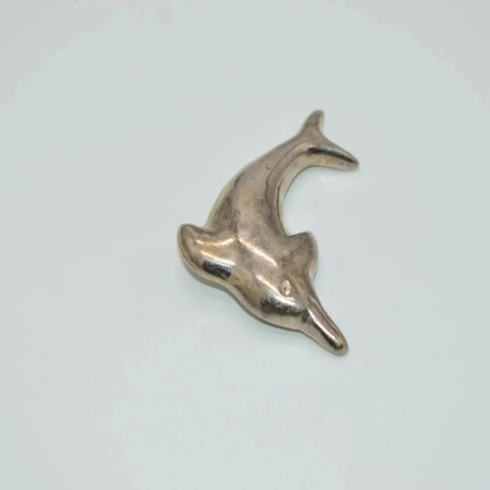 TM-114 Sterling Silver Mexico Dorado Dolphin Large